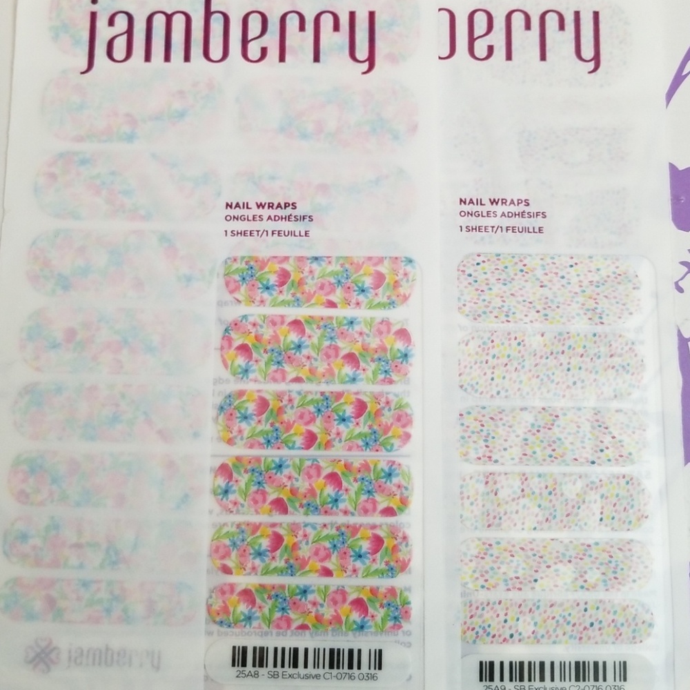Jamberry nail wrap duo in bright multi
